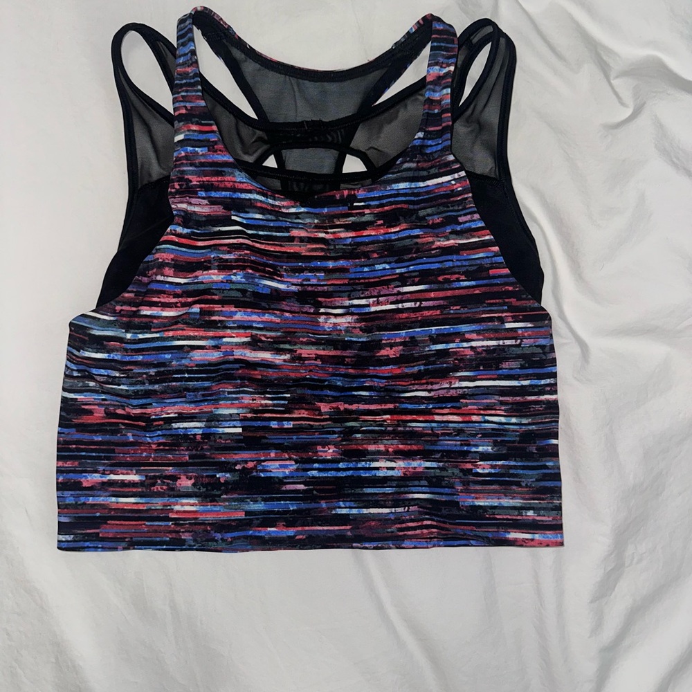 lululemon athletica Multicolor Striped Crop Top